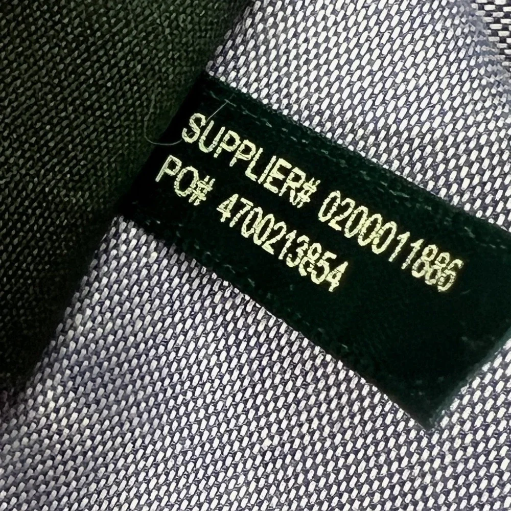 Lauren Ralph Lauren Men's‎ 17.5 32/33 Slim Fit Non Iron Button Down Shirt Blue